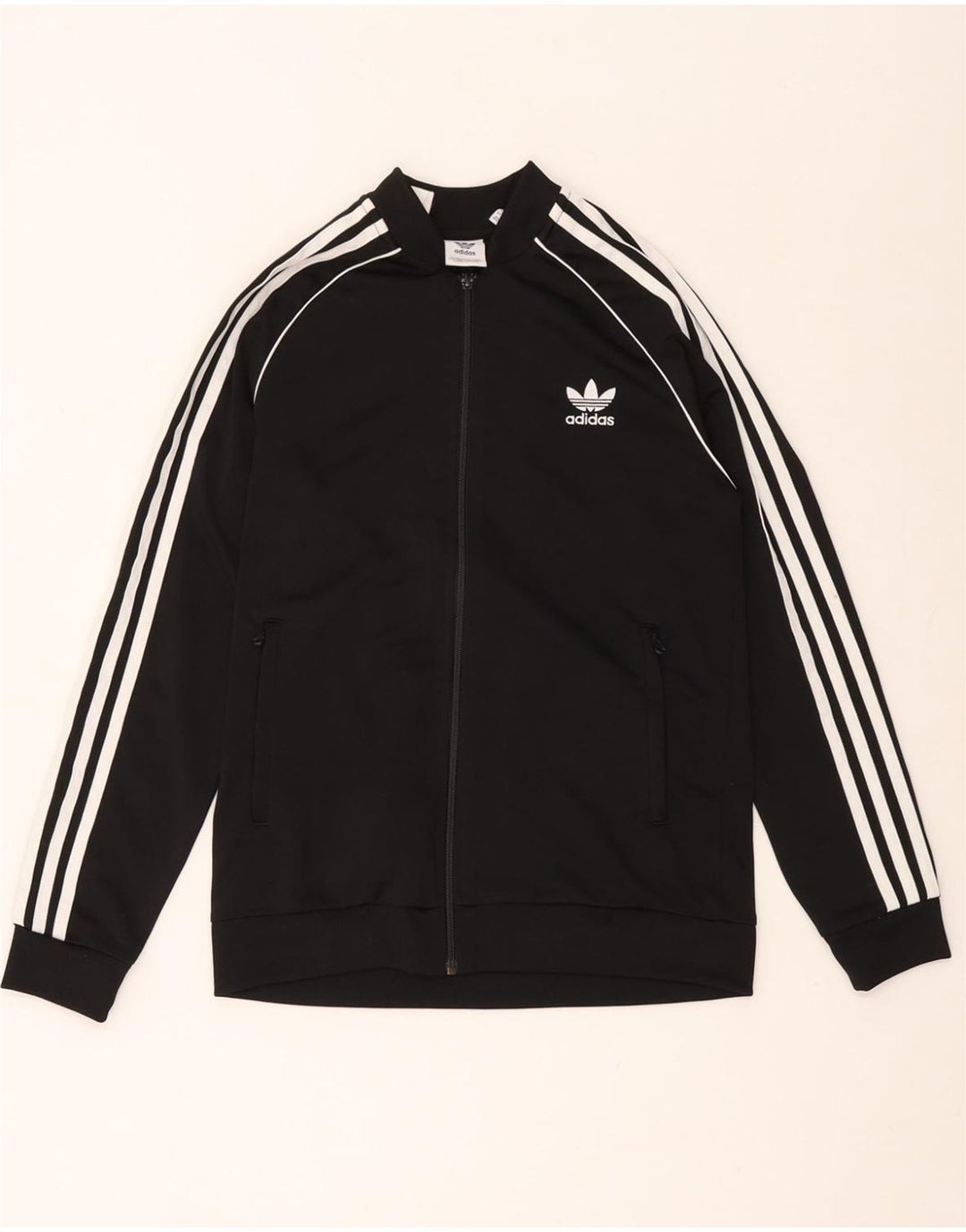 ADIDAS Boys αθλητική φόρμα Top Jacket 13-14 Years Black Polyester