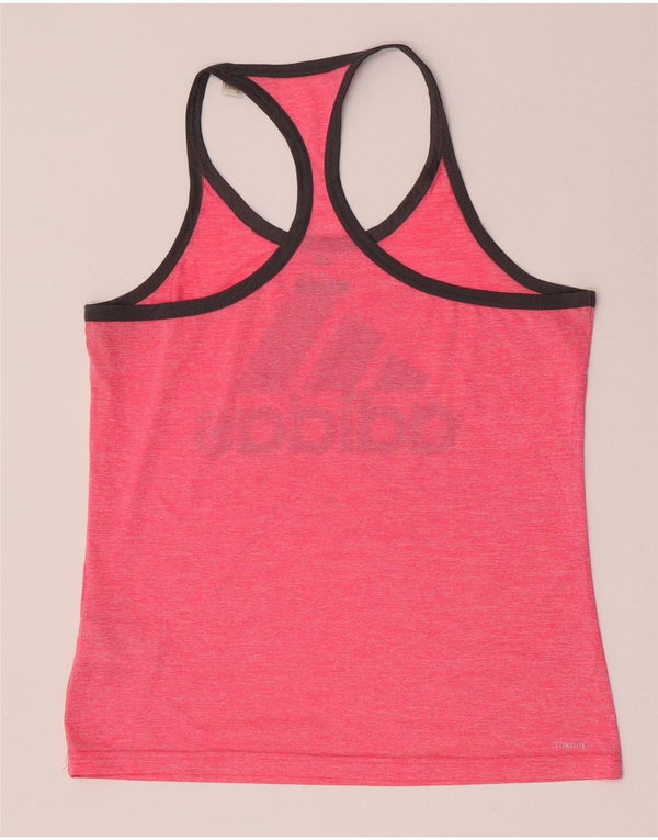 Γυναικείο γραφικό γιλέκο Adidas Climacool Top UK 12/14 Medium Pink Polyester