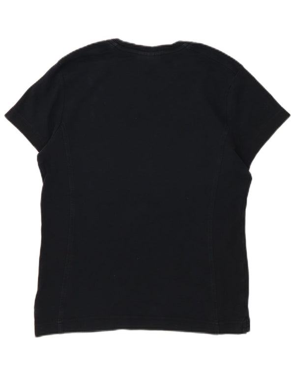 CHAMPION Γυναικείο T-Shirt Easy Fit Top UK 14 Large Navy Blue