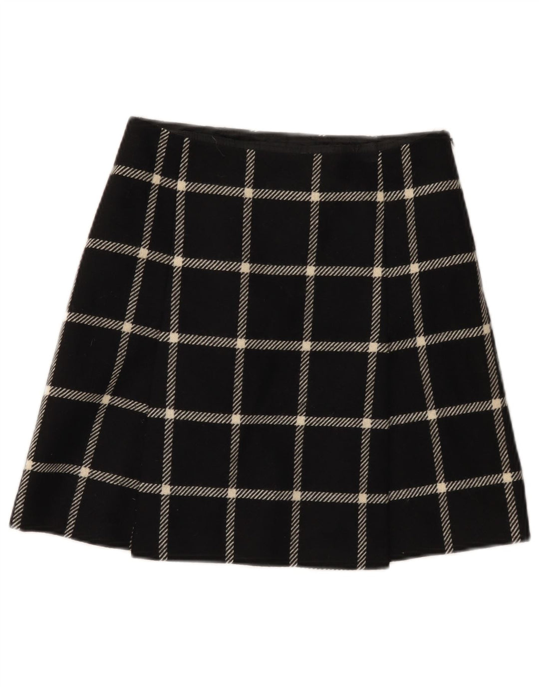 HOBBS Γυναικεία Μίνι Φούστα UK 8 Small W26 Black Check Wool