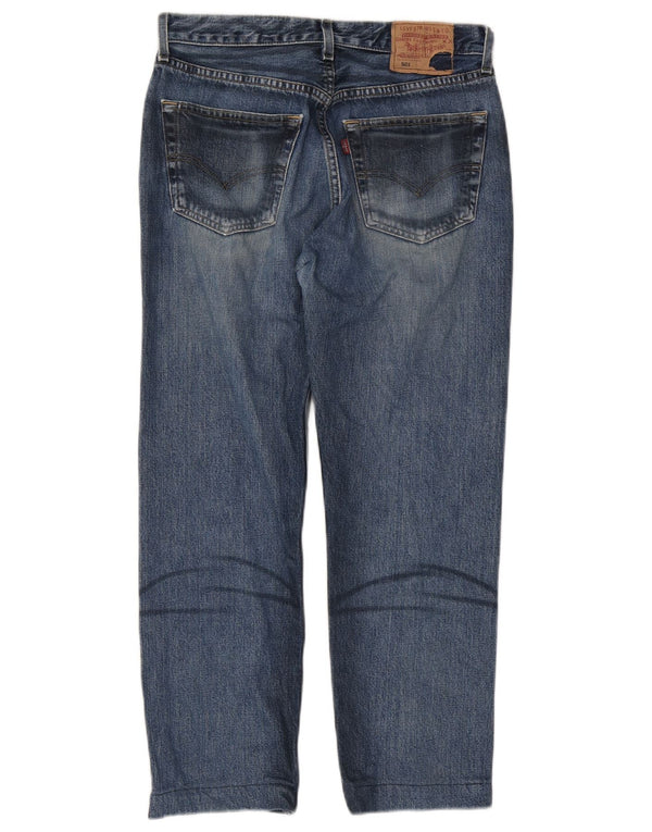 Levi's Mens 501 Cropped Straight Jeans W28 L25 Blue Cotton