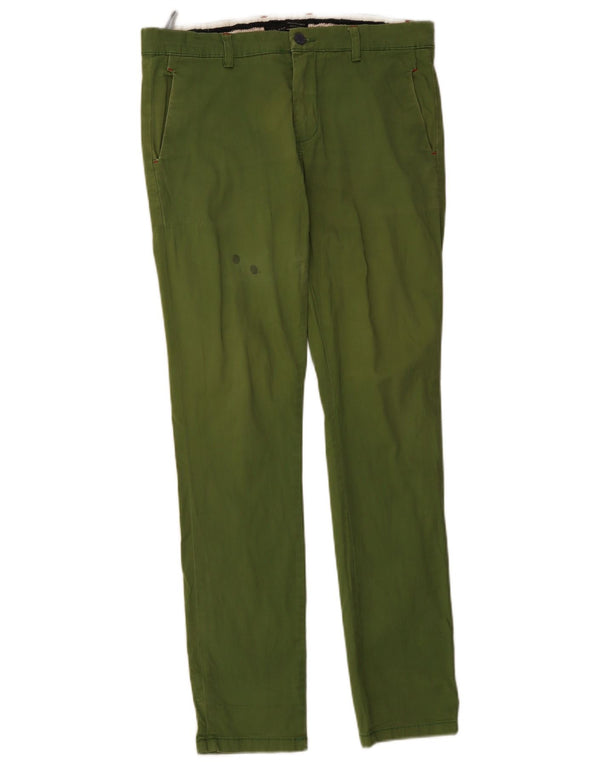 Ανδρικό παντελόνι Chino Zara Slim Fit EU 40 Medium W34 L34 Green