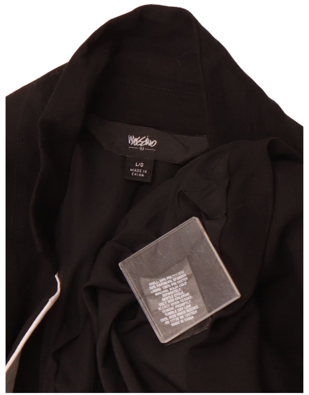 MOSSIMO Γυναικείο σακάκι 1 κουμπιού σακάκι UK 16 Large Black Colourblock