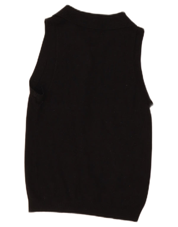 Zara Γυναικείο γιλέκο Polo Tank Top UK 8 Small Black