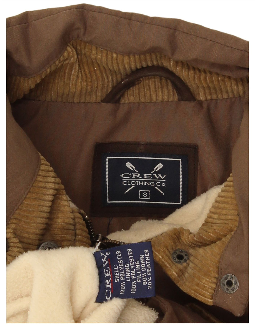 Crew Clothing Γυναικεία επένδυση Gilet UK 8 Μικρός καφέ πολυεστέρας