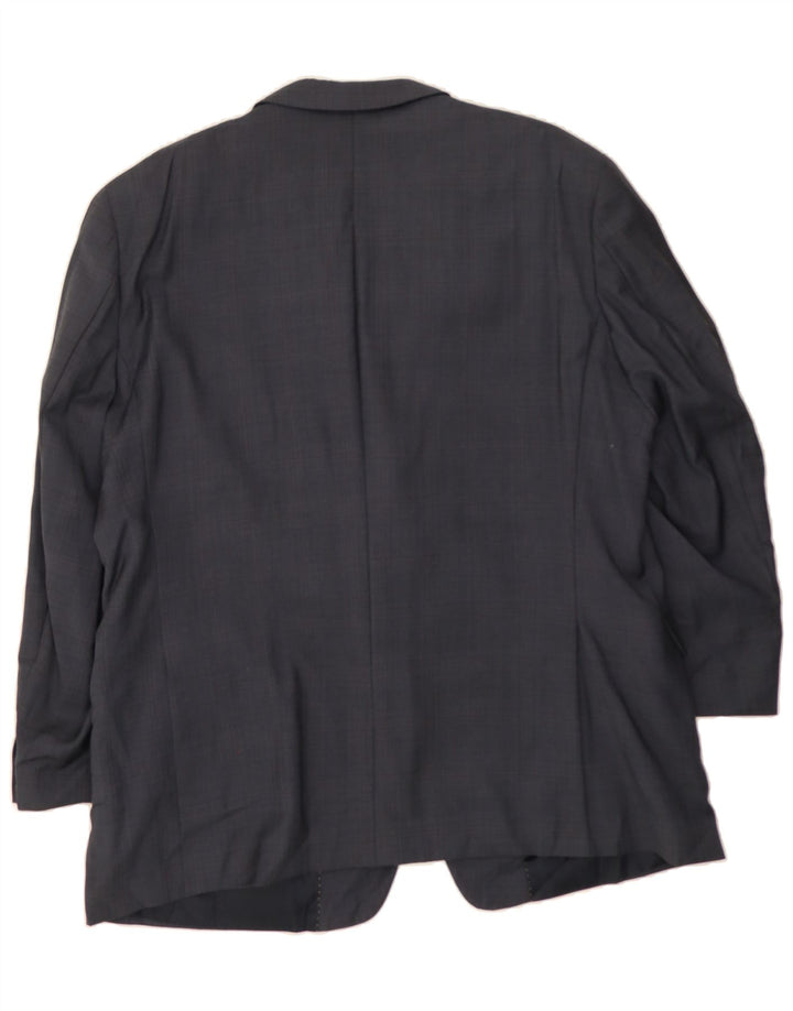 TOMMY HILFIGER Mens 2 Button Blazer Jacket UK 40 Large Navy Blue Wool Vintage Tommy Hilfiger and Second-Hand Tommy Hilfiger from Messina Hembry 
