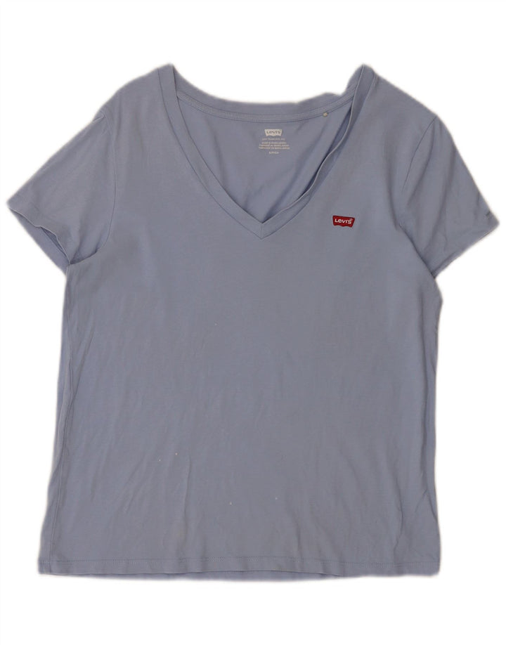 Γυναικείο T-Shirt Levi's Top UK 10 Small Blue