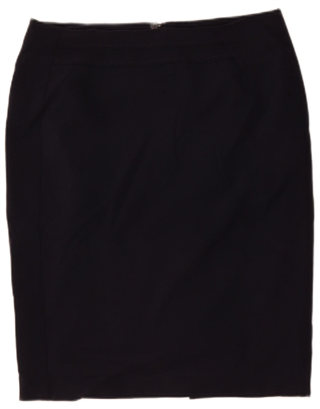 Marks & Spencer Γυναικεία Pencil Φούστα UK 14 Large W34 Navy Blue Polyester
