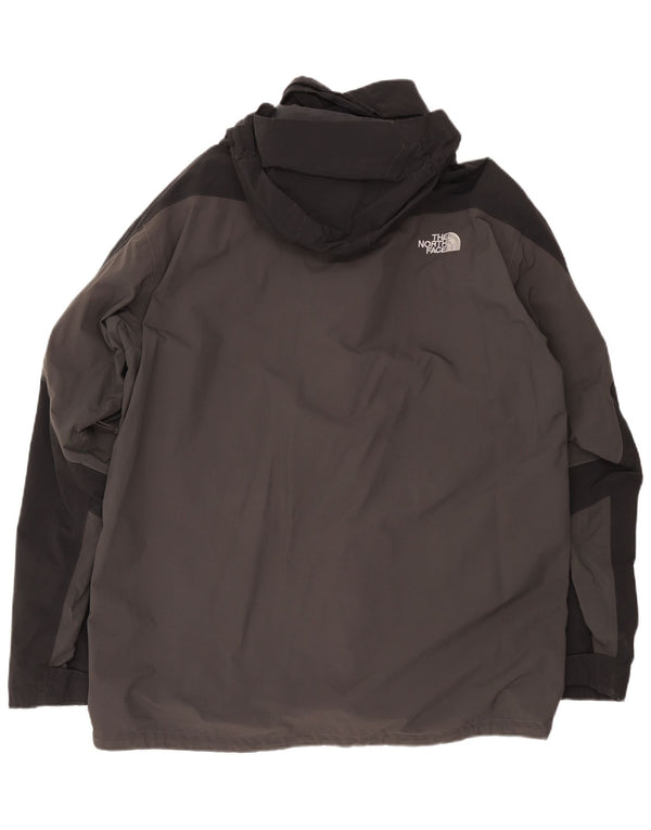 The North Face Ανδρικό μπουφάν βροχής με κουκούλα UK 44 2XL Grey Colorblock Polyester