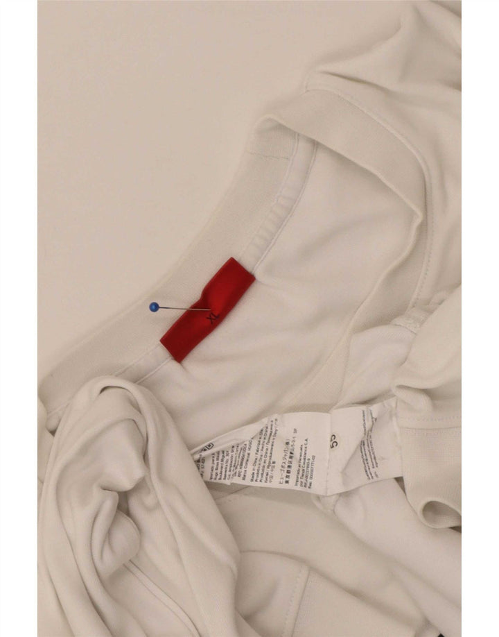 Ανδρικό γραφικό φούτερ Hugo Boss Jumper XL Λευκό βαμβακερό