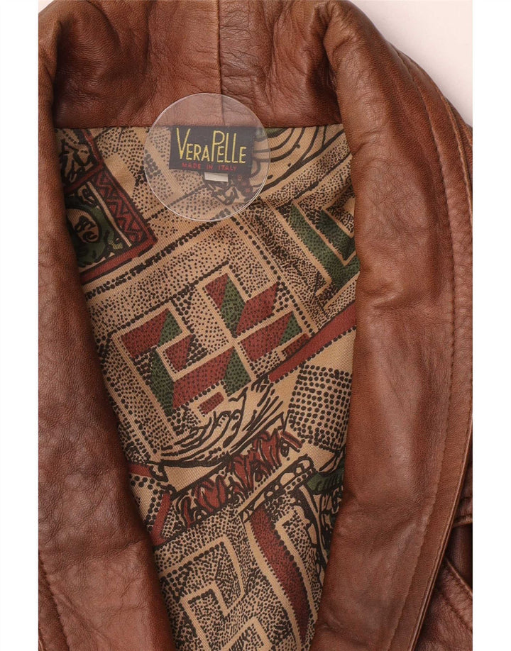 Vintage Ανδρικό Δερμάτινο Μπουφάν UK 40 Large Brown Δερμάτινο