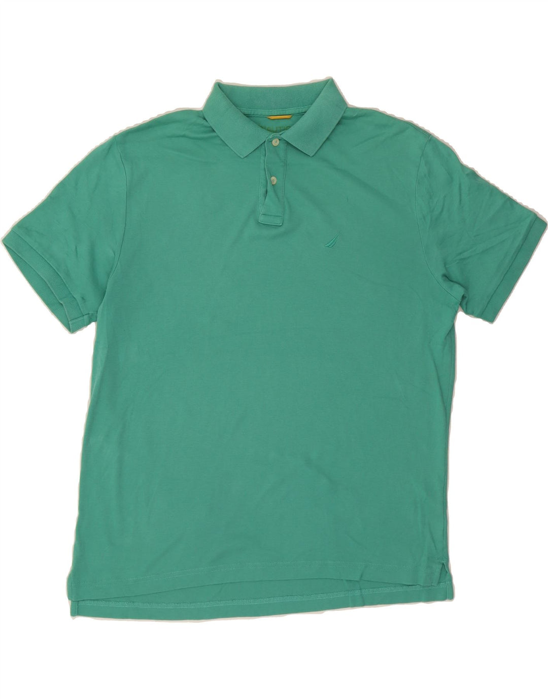 NAUTICA Mens Polo Shirt Large Green Cotton Vintage Nautica and Second-Hand Nautica from Messina Hembry 