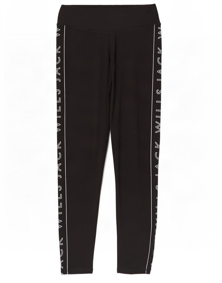 Γυναικεία γραφικά κολάν Jack Wills UK 12 Medium Black Polyester