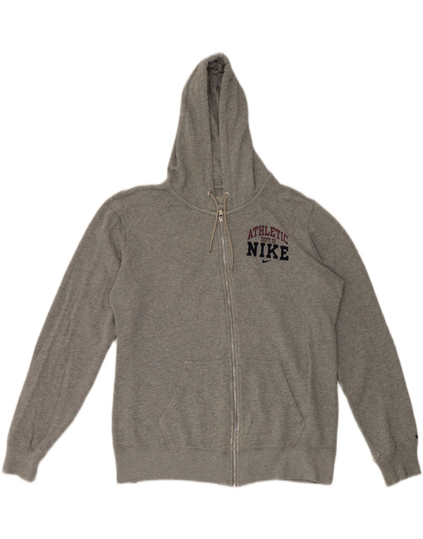 Γυναικείο πουλόβερ Nike με φερμουάρ UK 18 XL γκρι βαμβακερό
