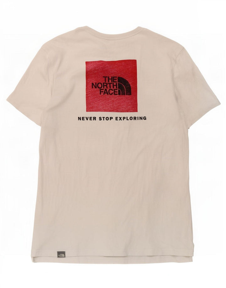 Ανδρικό γραφικό T-Shirt North Face Top από μεσαίο λευκό βαμβακερό