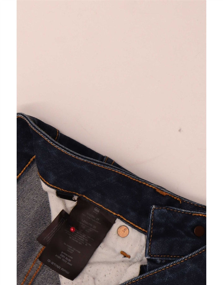 Ανδρικό Slim Jeans G-Star W29 L32 Navy Blue Cotton