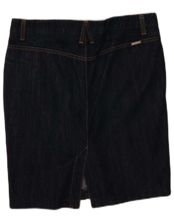 Sisley Γυναικεία Τζιν Φούστα IT 42 Medium W32 Navy Blue Cotton