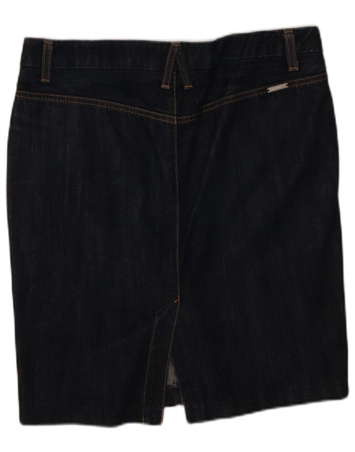 Sisley Γυναικεία Τζιν Φούστα IT 42 Medium W32 Navy Blue Cotton