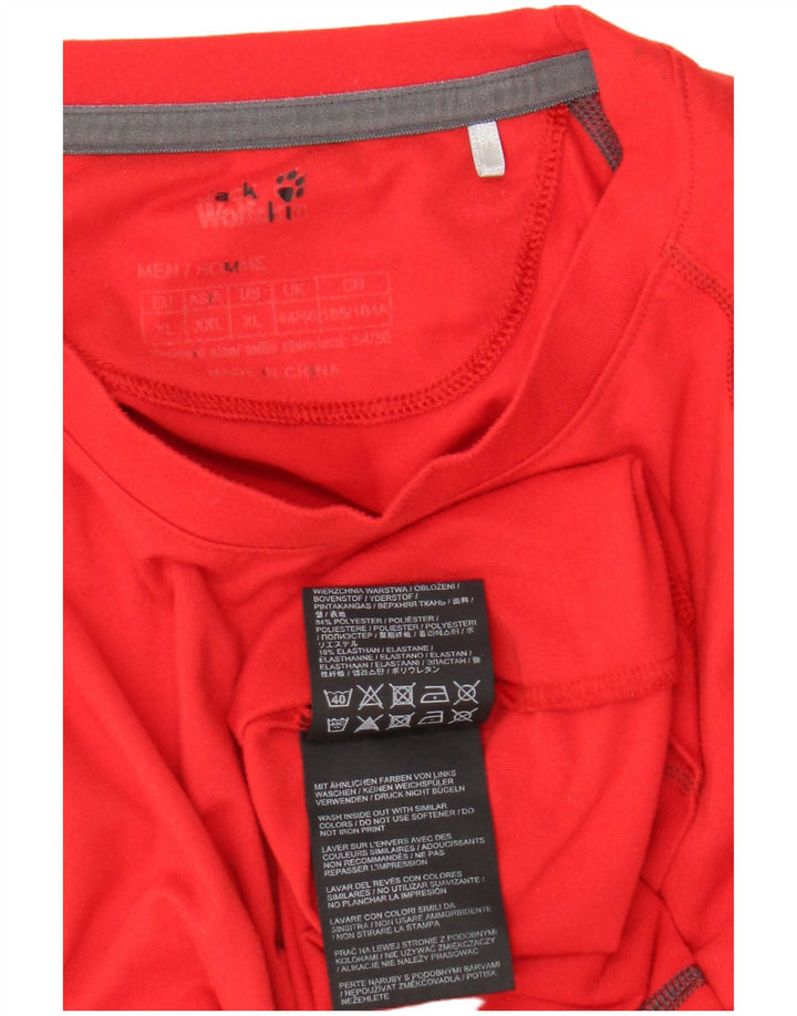 Jack Wolfskin Ανδρικό μακρυμάνικο UK 44/46 XL Κόκκινο Πολυεστέρας