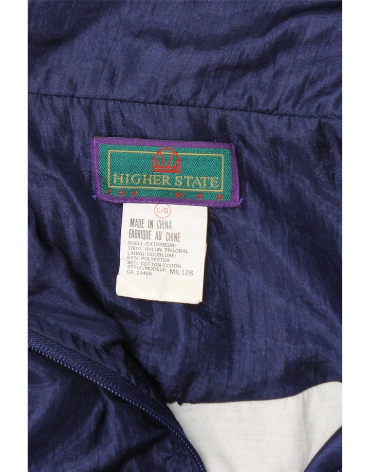 Ανδρική φόρμα Vintage Top Jacket Large Navy Blue Colorblock Nylon