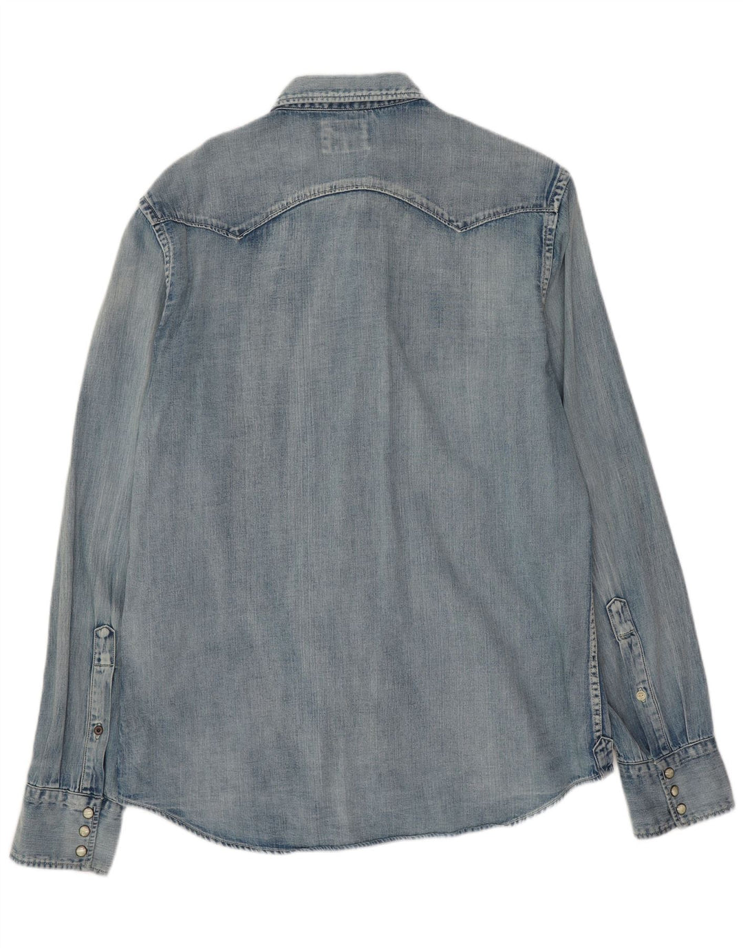 REPLAY Ανδρικό τζιν πουκάμισο XL Μπλε βαμβακερό