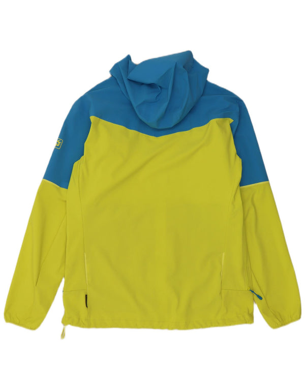 Jack Wolfskin Ανδρικό μπουφάν βροχής με κουκούλα UK 42 μεγάλο κίτρινο χρώμα