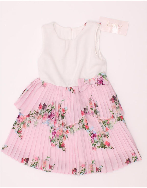 Ted Baker Baby Girls Αμάνικο φόρεμα 12-18 μηνών Pink Floral