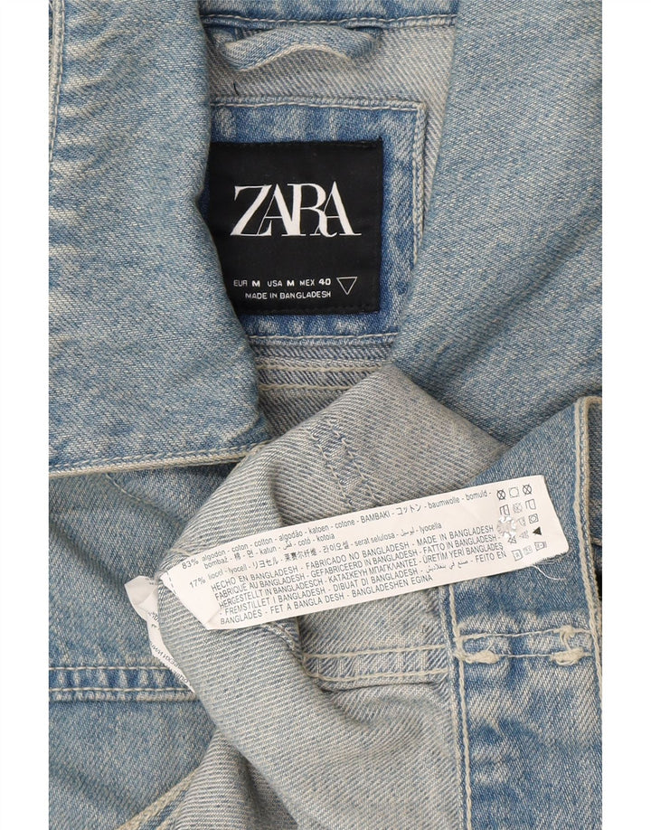 Zara Ανδρικό Τζιν Μπουφάν UK 38 Μεσαίο Μπλε Βαμβακερό