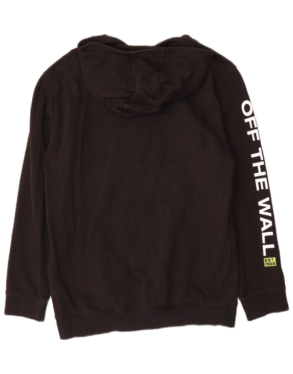 Vans Boys Graphic Hoodie Jumper 14-15 Years XL Μαύρο βαμβακερό