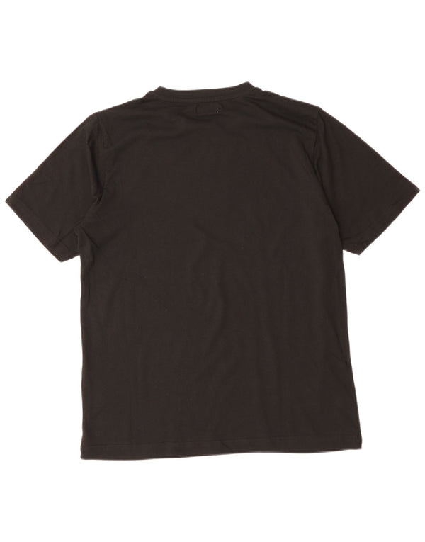 Ανδρικό γραφικό T-Shirt KAPPA Top Μεσαίο μαύρο βαμβακερό