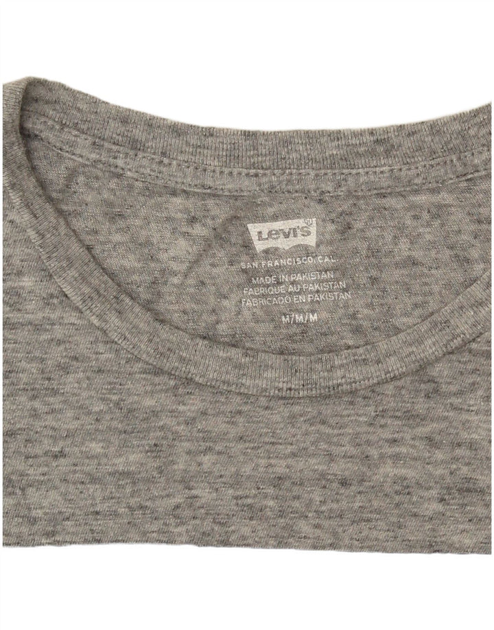Γυναικείο γραφικό μπλουζάκι Levi's Top UK 14 Λογότυπο με μεσαία γκρι όψη