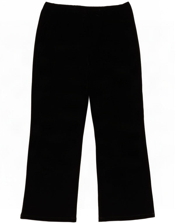 Marks & Spencer Womens Wide Leg Suit Trousers UK 18 XL W38 L30 Black