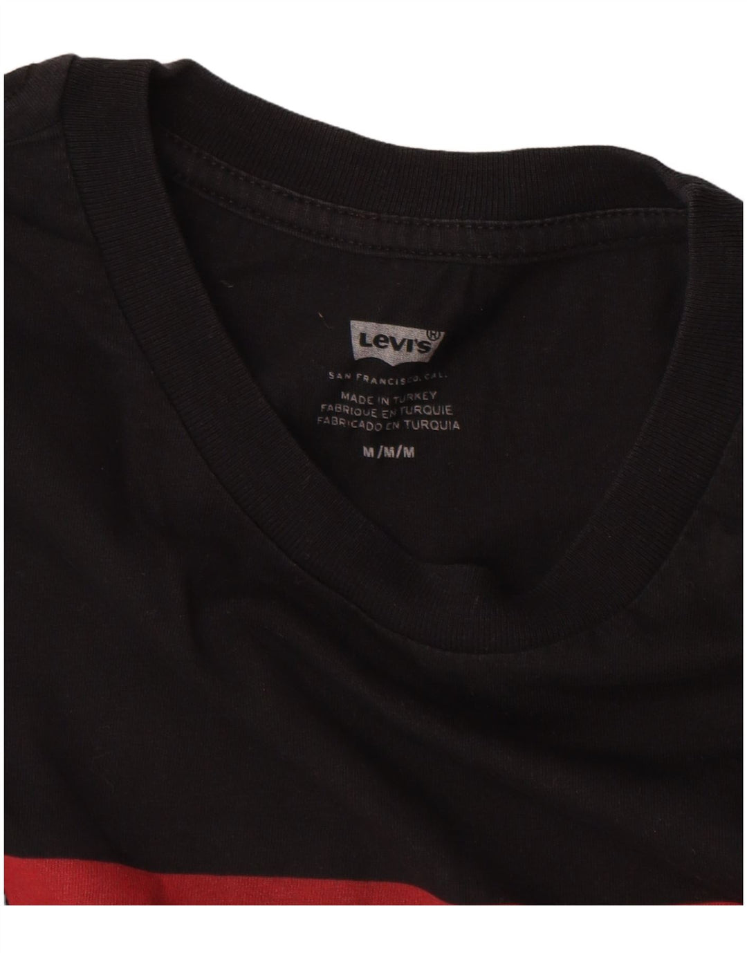 Ανδρικό γραφικό T-Shirt LEVI'S Top Medium Μαύρο