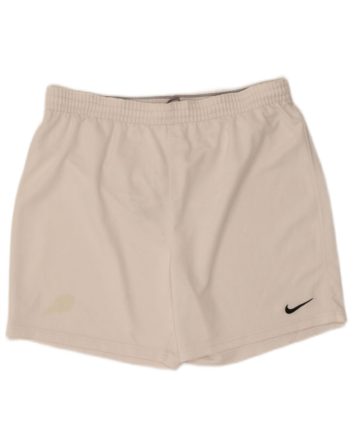 Ανδρικό αθλητικό σορτς Nike UK 34/36 μεγάλο λευκό πολυεστέρα