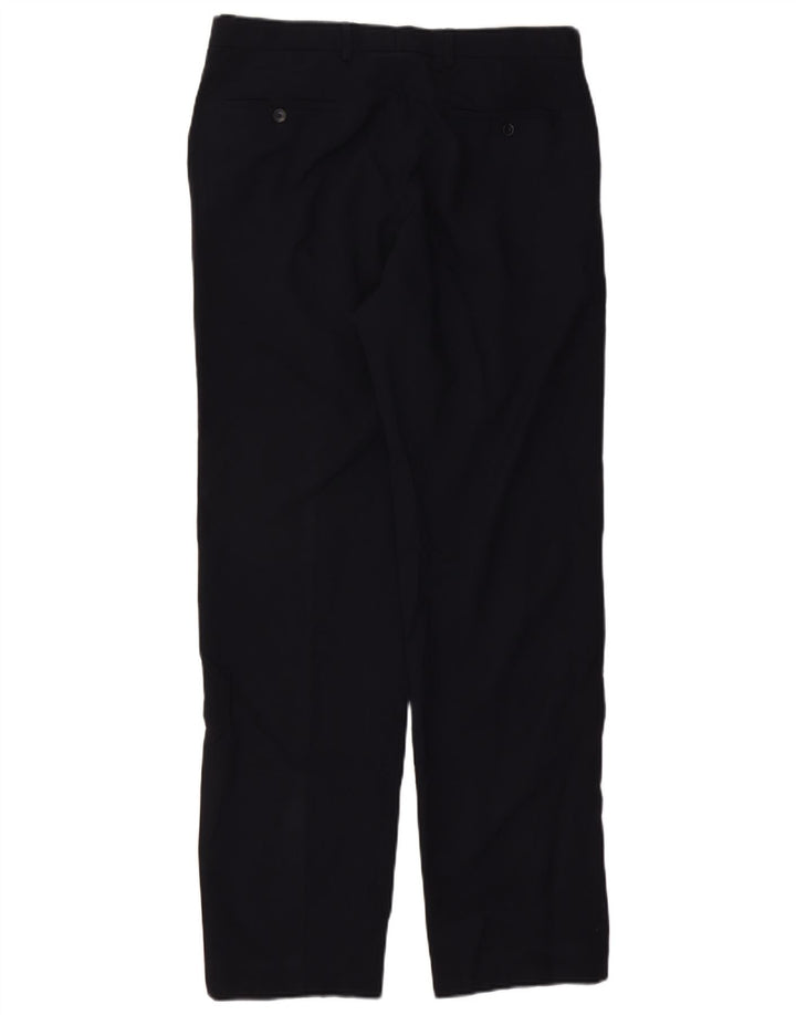 Marks & Spencer Ανδρικό ίσιο κανονικό παντελόνι W34 L33 Navy Blue