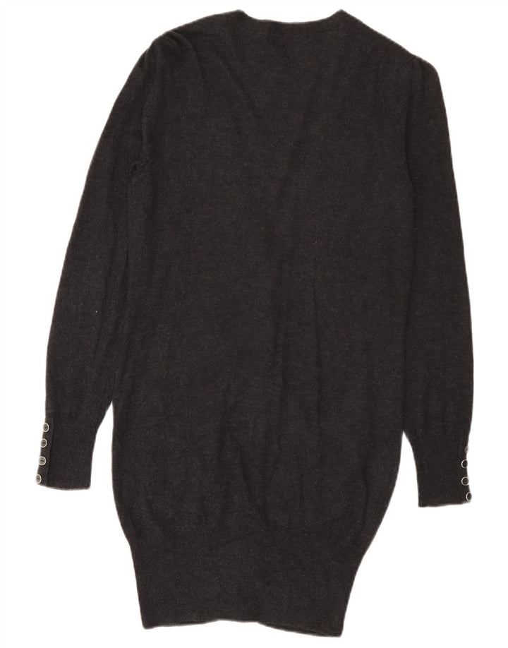 Marks & Spencer Γυναικείο πουλόβερ Longline Cardigan UK 8 Small Grey Viscose