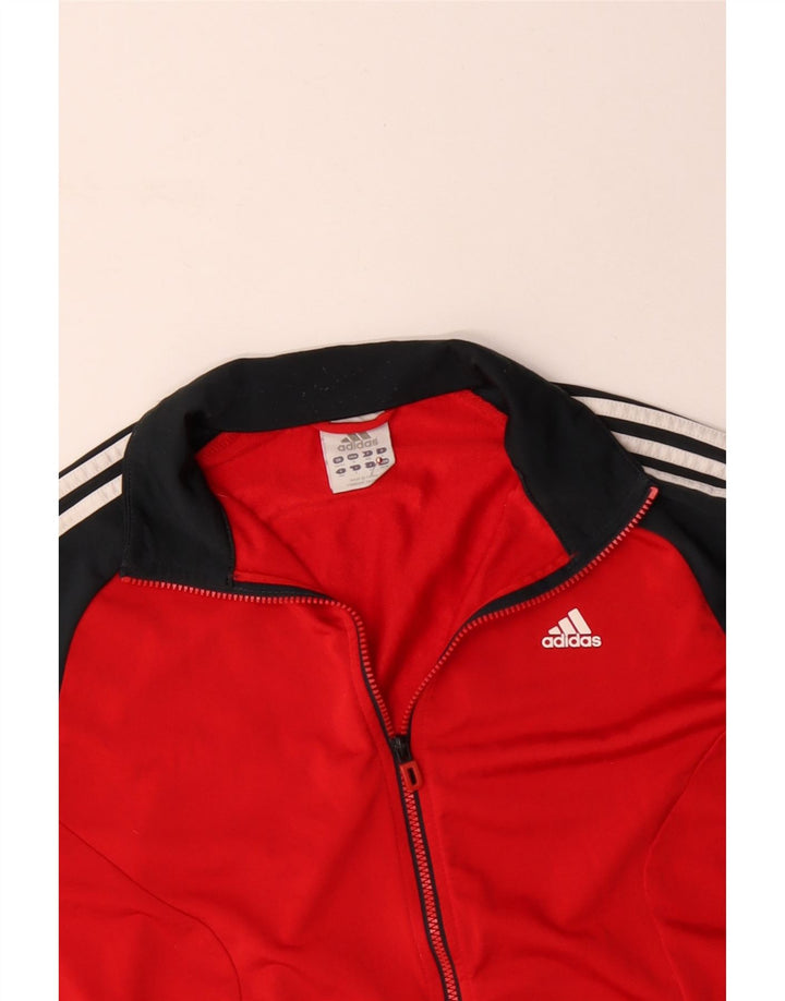 Ανδρική φόρμα ADIDAS Top Jacket UK 40/42 μεσαίο κόκκινο χρώμα πολυεστέρα