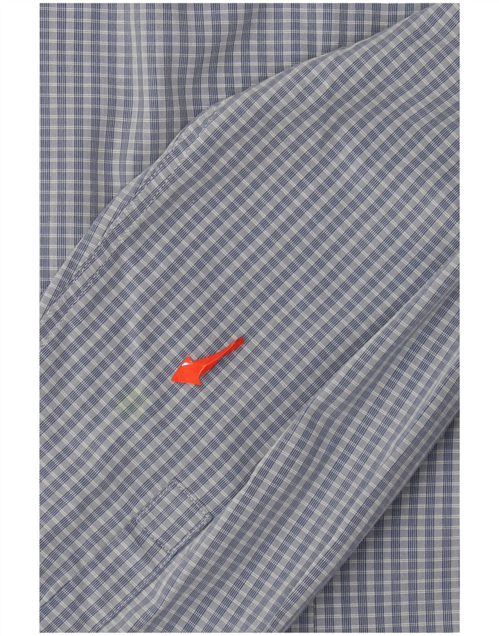 Ανδρικό πουκάμισο Calvin Klein Slim Fit Size 43 17 XL Blue Check