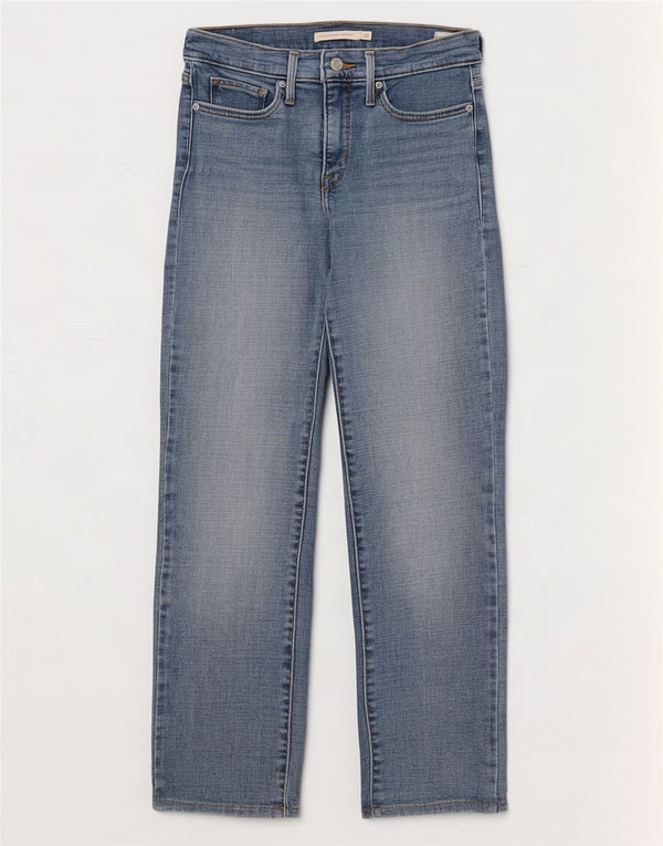 Levi's Womens 314 Shaping Straight Jeans W28 L27 Μπλε βαμβακερό