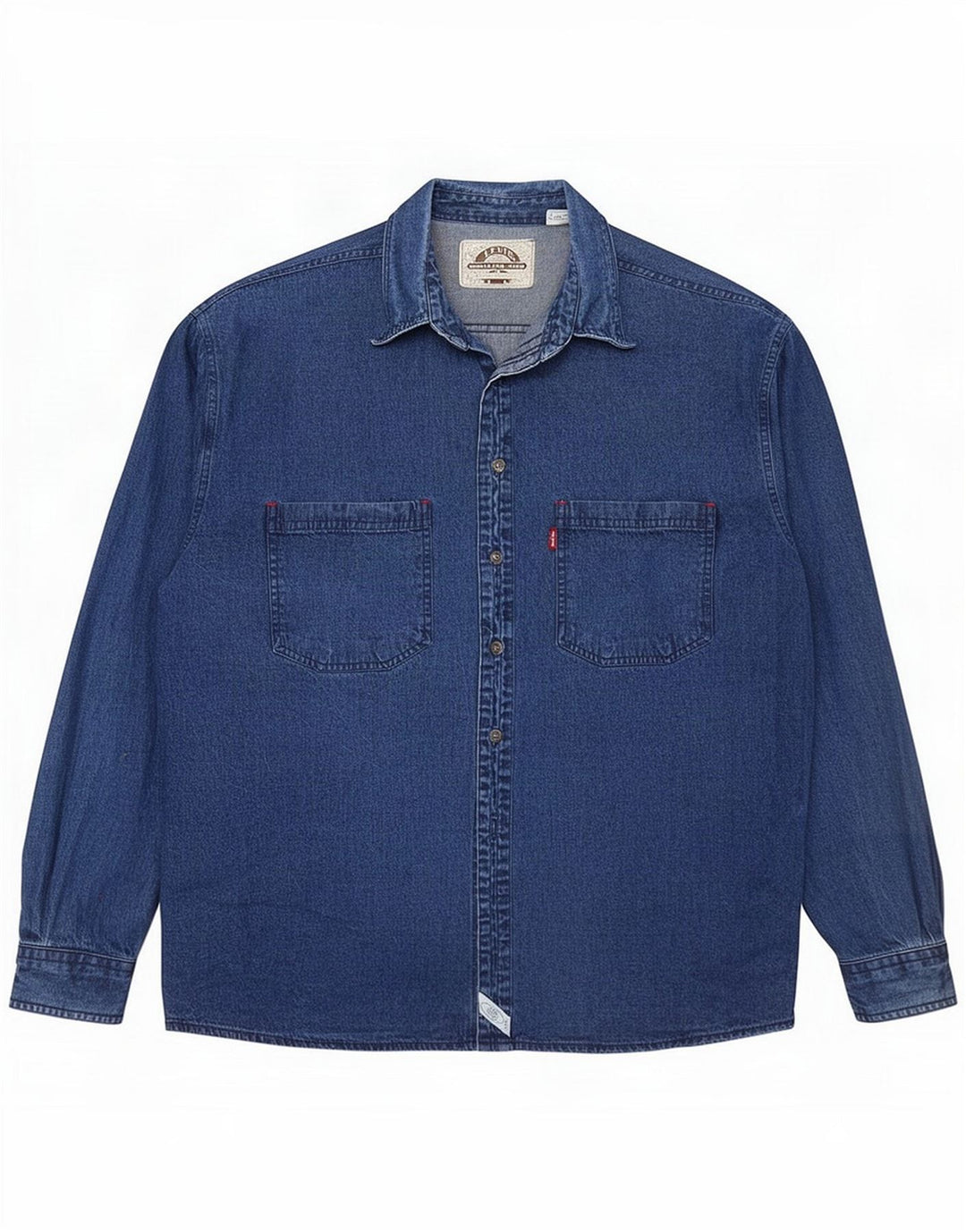 Levi's ανδρικό τζιν πουκάμισο μεγάλο μπλε βαμβακερό