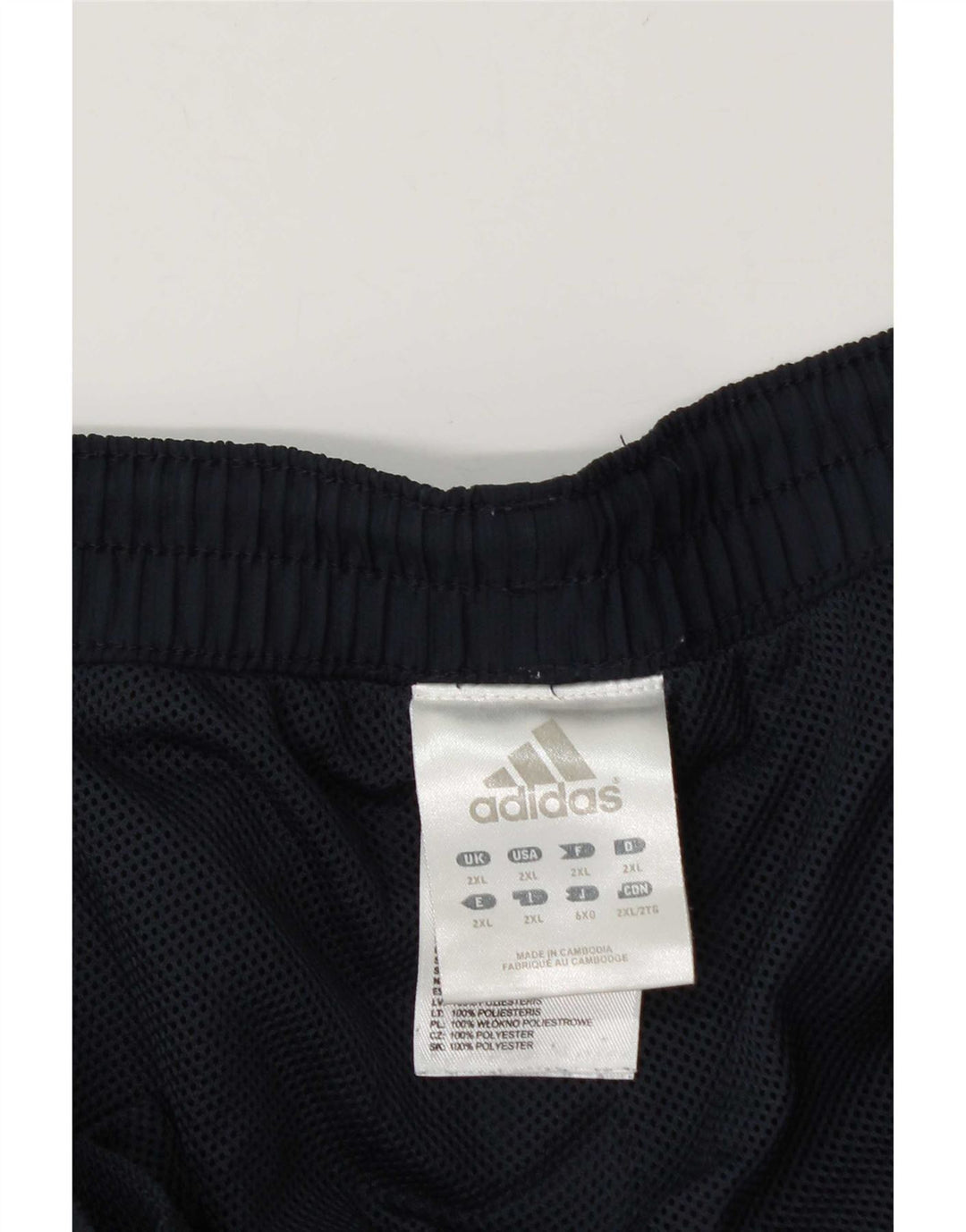 Ανδρική φόρμα Adidas Παντελόνι 2XL Navy Blue Colorblock Polyester