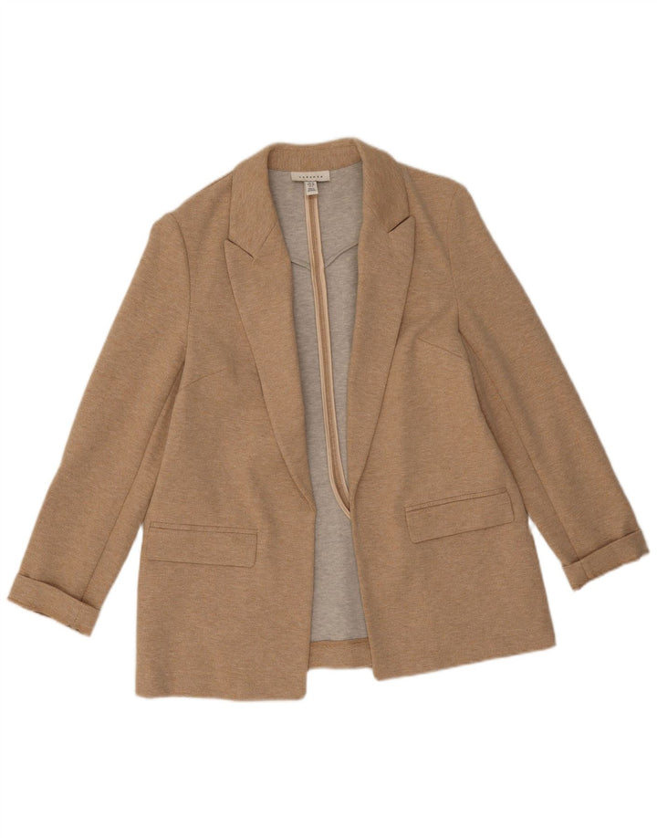 Topshop Γυναικείο Open Blazer Jacket UK 10 Small Beige Polyester