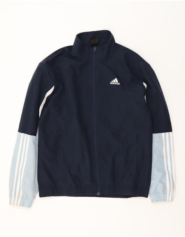 Ανδρική αθλητική φόρμα Adidas Top Jacket Medium Navy Blue Colourblock Polyester
