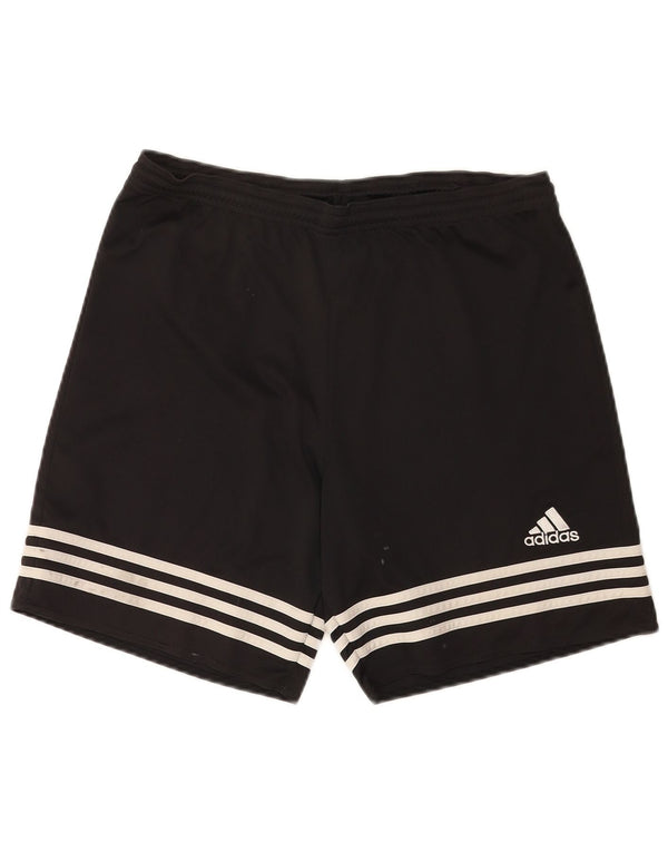 Ανδρικό σορτς Adidas Climalite από μεσαίο μαύρο πολυεστέρα