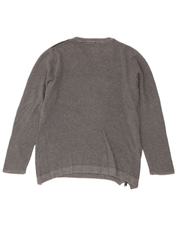 Πουλόβερ Zara Boys Crew Neck Jumper 9-10 Years Grey Cotton
