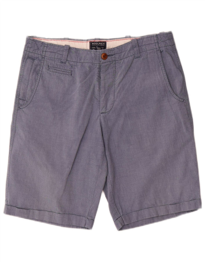 Ανδρικό σορτς chino Woolrich W31 μεσαίο μπλε βαμβακερό