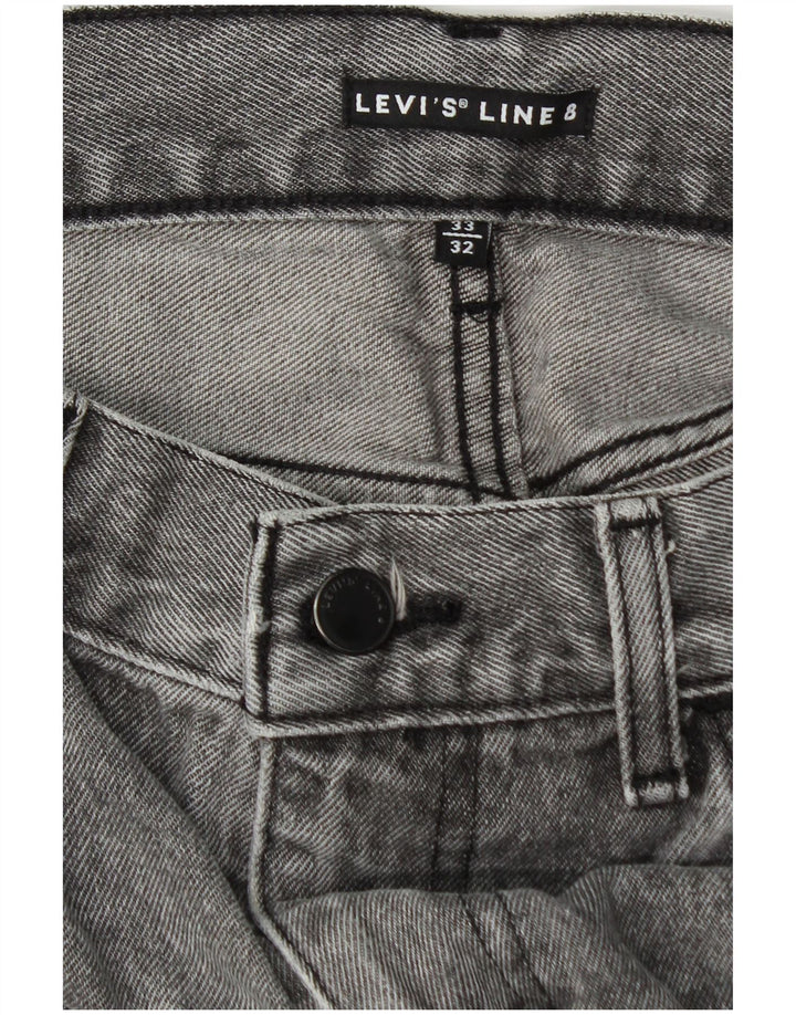 Ανδρικό τζιν Levi's Slim W33 L32 Γκρι βαμβακερό