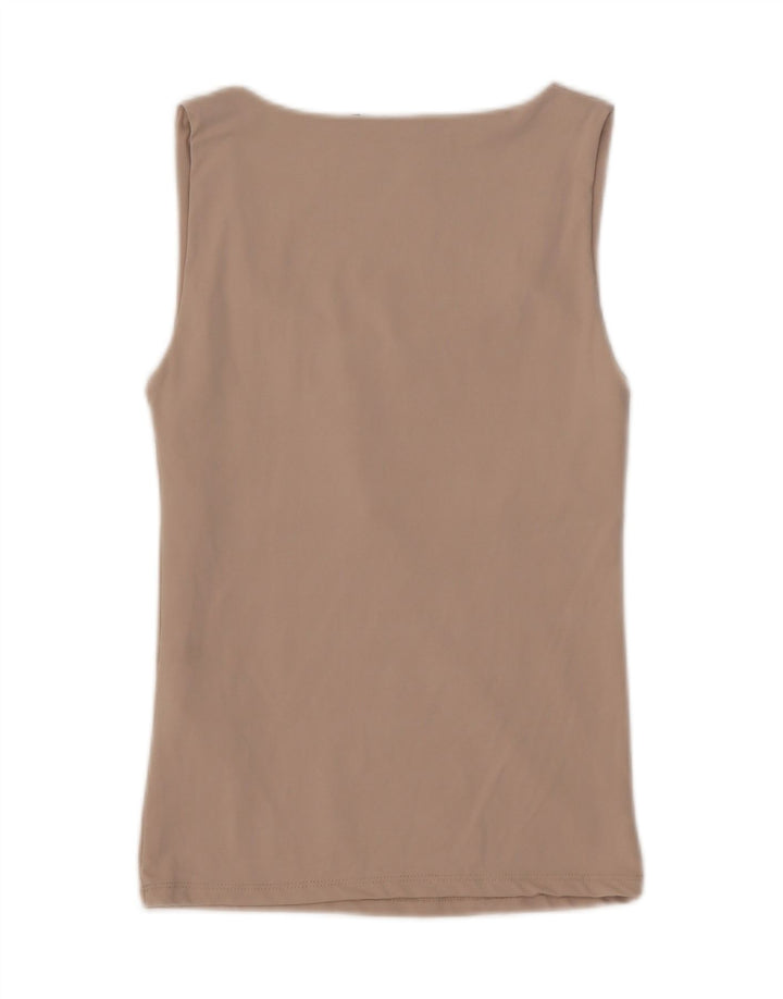 Zara Γυναικείο Γιλέκο Τοπ UK 12 Medium Beige Polyamide