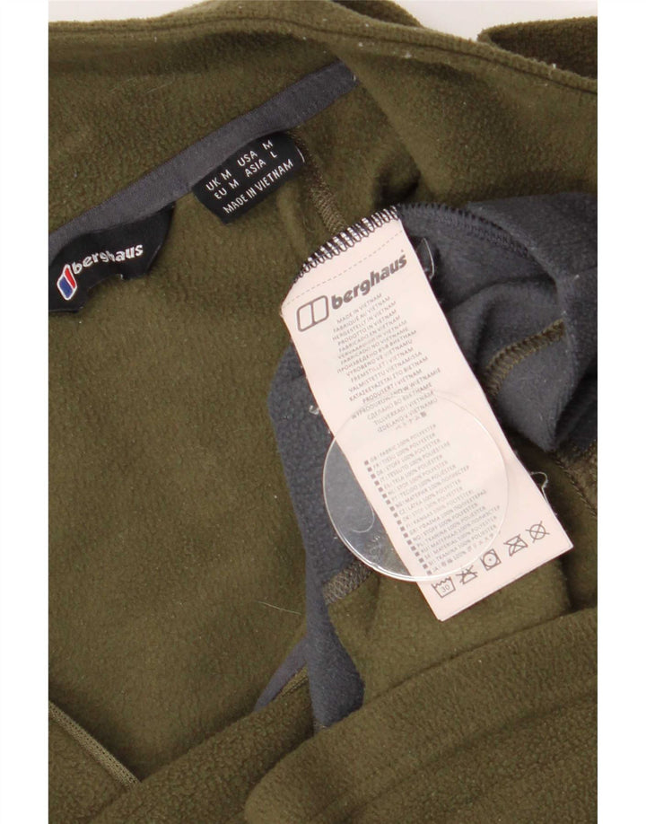 Berghaus Ανδρικό φερμουάρ με λαιμόκοψη Fleece Jumper Medium Khaki Colourblock Πολυεστέρας