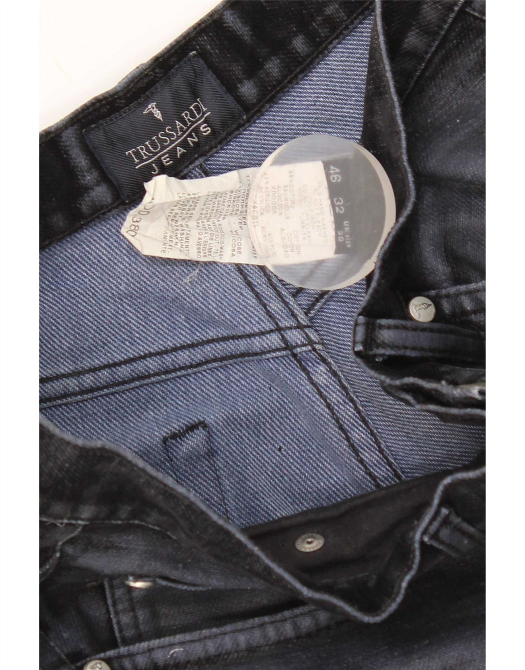 Ανδρικό τζιν Trussardi ίσιο W30 L32 Navy Blue Cotton